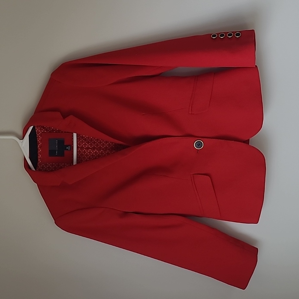 The Limited Red Blazer XS with Pattern Lining